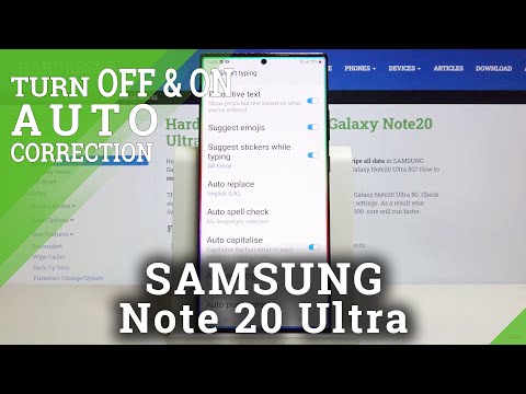 How to Turn Off / On Auto-Correction in SAMSUNG Galaxy Note 20 Ultra – Keyboard Settings
