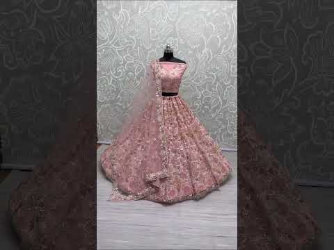 Anjani Art 2581 Heavy Net Wholesale Bridal Lehenga – product video thumbnail