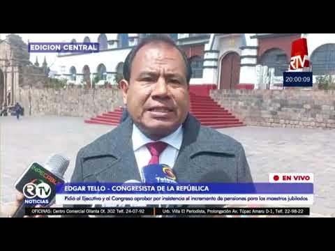 “Maestros jubilados podrían recibir S/ 3,300 mensuales – Entrevista sobre PL 3864 en RTV Cusco”