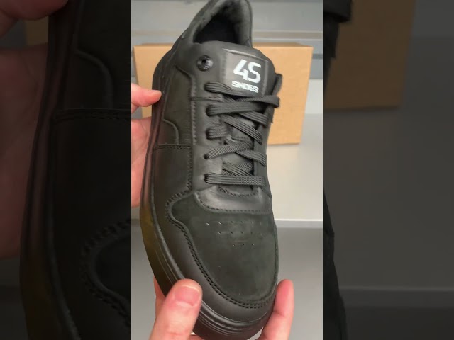 Чоботи жіночі шкіряні байка хутро 592641 Чорний Кеди чоловічі шкіряні 588058 Чорні