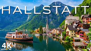 Hallstatt, Austria 4K UHD 🇦🇹 The Lakeside Soul of Alpine Peaks, Wooden Homes and Mirror Lakes