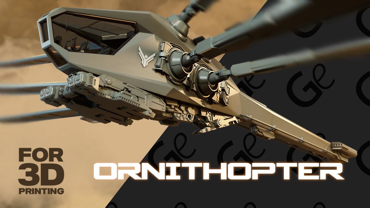 Ornithopter Dune 3D Printing Model | Make Game Real