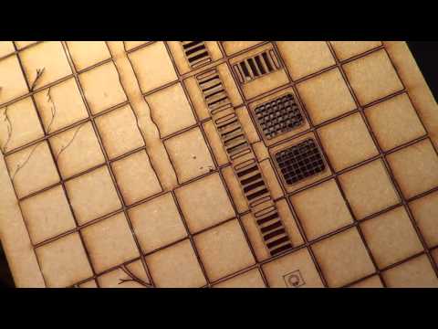 Dungeon Saga MDF Tiles Preview Prt 1: Unboxing