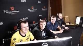 Na`Vi.XBOCT at russian analytics desk @ The International 2014 (Press 'CC' to see SUBS)
