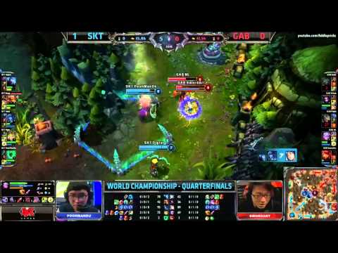 SKT Telecom T1 vs Gamania Bears Game 2 (S3 World Championship Quarterfinals)