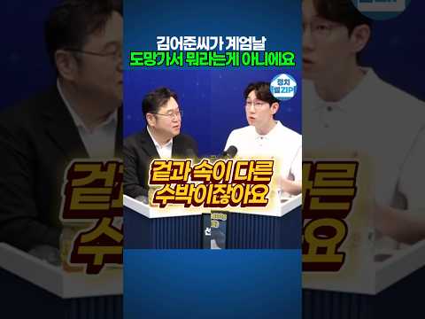김어준! 도망갔으면 멋있는 척이라도 하지마!
