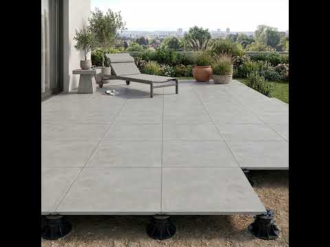 Dalle extérieur Arès 2.0 gris perle R11 60x60 cm
