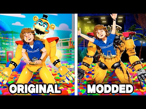 Entering ALL FNAF Animatronics in Security Breach RUIN DLC (GMod)