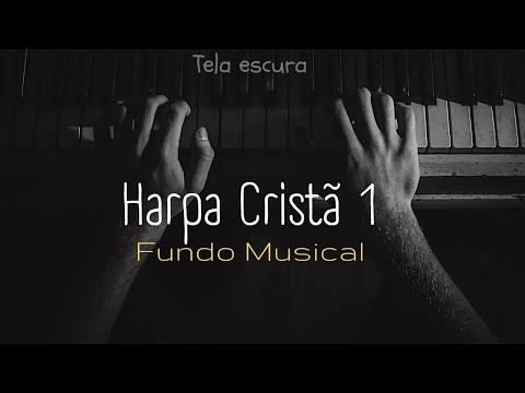 FUNDO MUSICAL harpa cristã vol.1 | para orar, relaxar, dormir | #Piano - 1 hora | Com chuva suave.