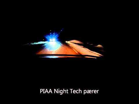PIAA Night Tech test - www.lysstyrke.no