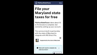 FileYourStateTaxes Maryland Demo 2025