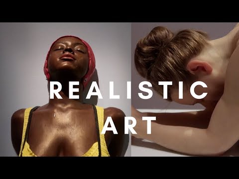Hyper realistic human sculptures