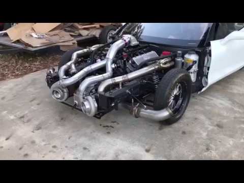 Time to wake up the neighbors 😂 C7 Stingray Corvette Drag Car