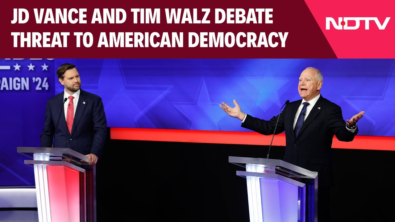 US Vice Presidential Debate | JD Vance And Tim Walz Debate Threat To American Democracy