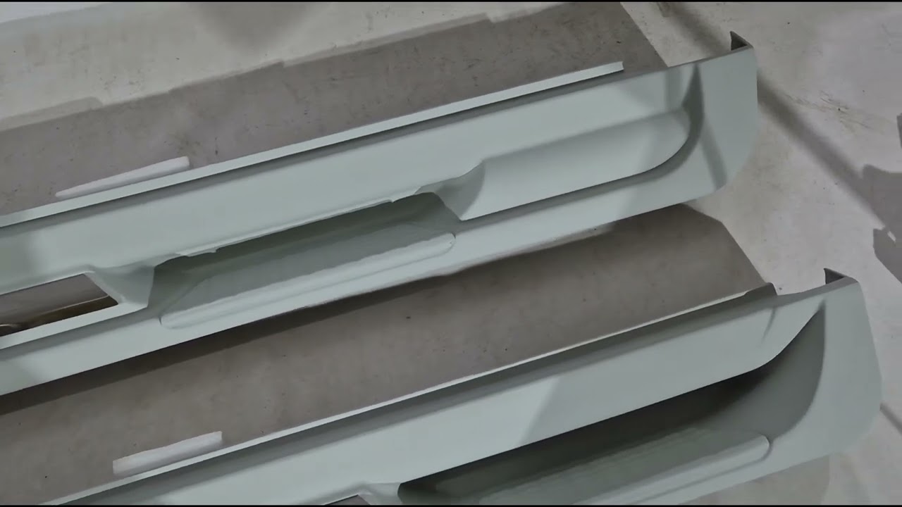 Бокові пороги Meliset (2 шт., під фарбування) Video 1