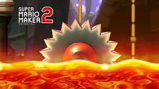 [マリオメーカー2] ガリガリ溶岩城 (Grinder & Lava - [Super Mario Maker2])