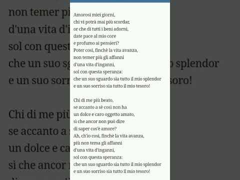 S.Donaudy - Amorosi miei giorni (pronunciation)