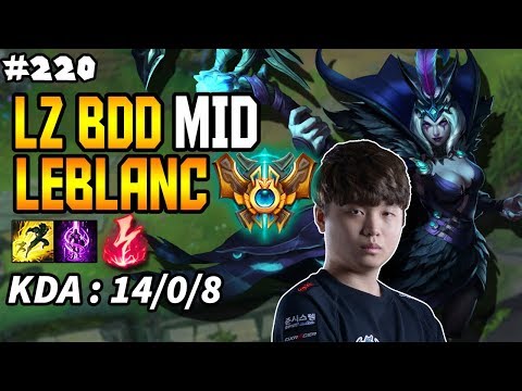 Longzhu BDD Leblanc vs Ryze MID - Korea Challenger Season 8