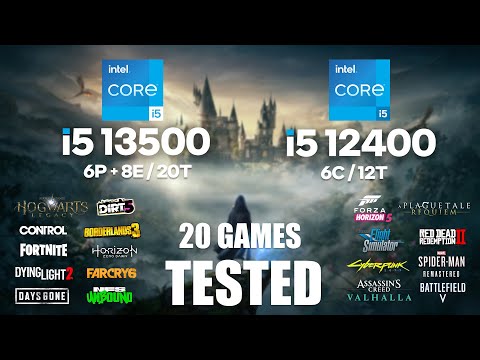 i5 13500 vs i5 12400 | RTX 3080 | 1080p - 1440p 20 Games Tested