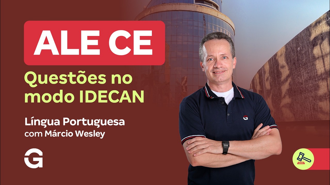 Concurso ALECE | Questões no modo IDECAN: Língua Portuguesa