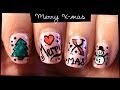 Merry X-mas nail art 