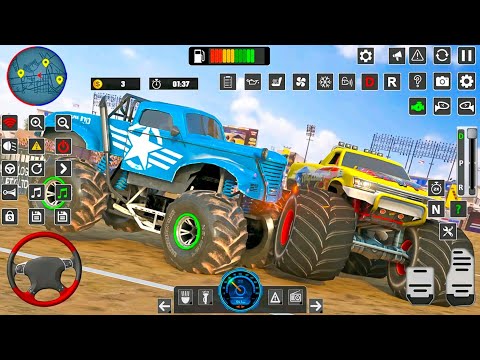 Max Monster Truck and Tanks Derby Demolition Battle Crashing Simulator - Android Gameplay.
