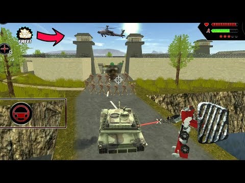 Robot Shark (Robot Tank Fight Car Robot in Army Base) Shark Robot Tank Fight Army - Android Gameplay
