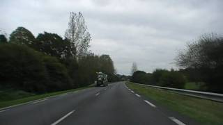 preview picture of video 'Driving On The D790 Between Saint Nicolas du Pélem & Kerlédec, Côtes D'Armor, Brittany, France'