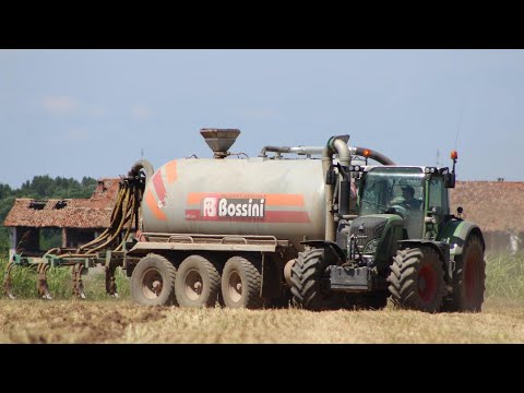 BIG SPREADING IN ITALY / Spargimento digestato / Fendt 718 scr / Fendt 516 scr / Bossini / Bertuola