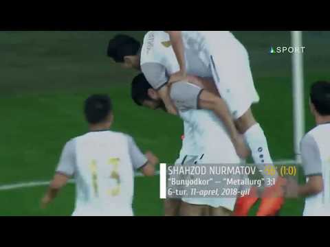 Superliga, 6-tur. Bunyodkor - Metallurg 3:1. Shahzod Nurmatov goli (11.04.2018)