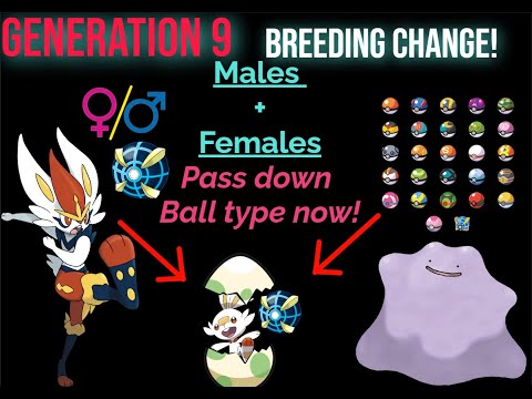 Pokemon Scarlet & Violet: Males can pass down Pokeball types now!