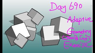Revit Exercise (Day 690) - Adaptive Family Exercise (Rotating Cube)