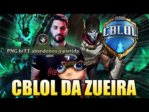 BRTT QUITANDO E MELHOR THRESH DA CORÉIA - CBLOL DA ZUEIRA