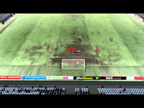 Football Manager 2012 Goalkeeper scores free kick! U.D. Merida 3 - 0 Cordoba - Fm12