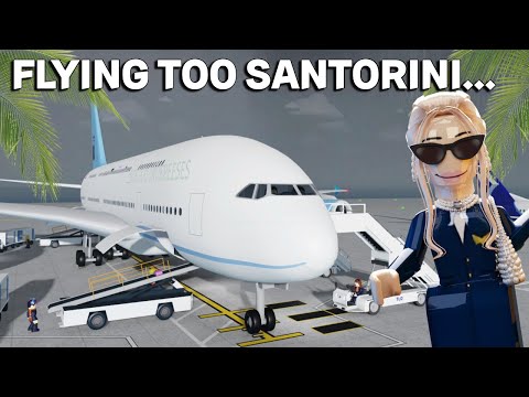 FLUG NACH SANTORINI im Cabin Crew Simulator | Roblox