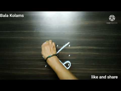 Easy 3 dots kolam for beginners|Kambi kolam with dots|Neli kolam with 3*3 dots|#Bala Kolams|BK#75|