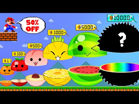 Can Mario vs Marble Race SUIKA Watermelon Calamity Maze | ADN MARIO GAME