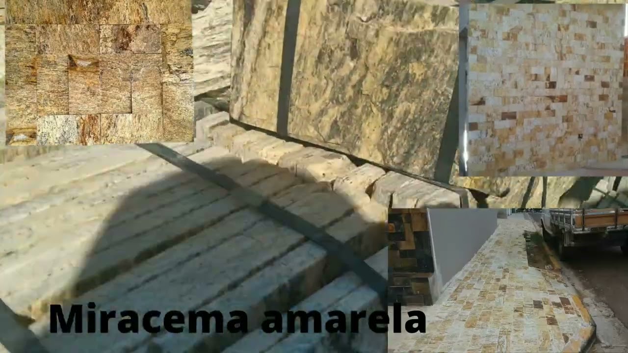 Tijolinho de pedra madeira amarela