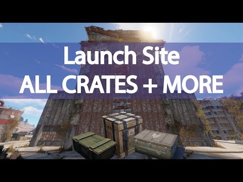 Rust Launch Site 2018 / All Crate Locations + No Radiation Spot  (Pre card puzzles)