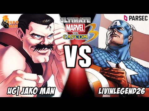 UMVC3 Casuals - UG| Jako Man (GR/Haggar/Nemesis) VS livinlegend26 (Captain America/Dante/Dr.Doom)