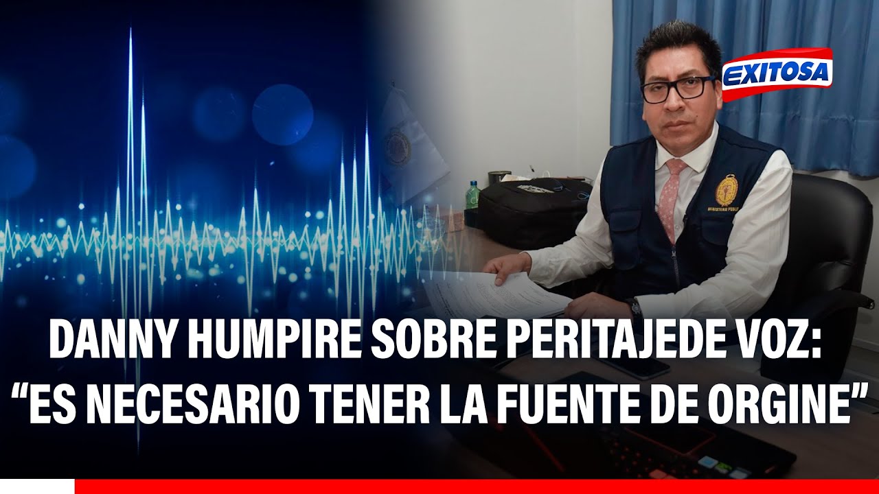 🔴🔵 Danny Humpire sobre peritaje fiscal a voz de Santiváñez: "No han tenido la fuente original"