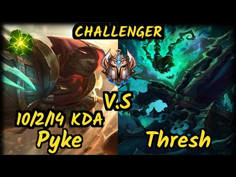 RedBert (PYKE) vs THRESH - 10/2/14 KDA BOTTOM SUPPORT CHALLENGER GAMEPLAY - BR