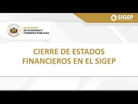 TALLER CIERRE DE ESTADOS FINANCIEROS EN EL SIGEP