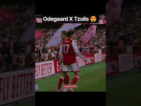 Martin X Tzolis😍 deadly duo😱 #arsenal #football #coyg #odegaard #tzolis #edit #footballshorts #goals