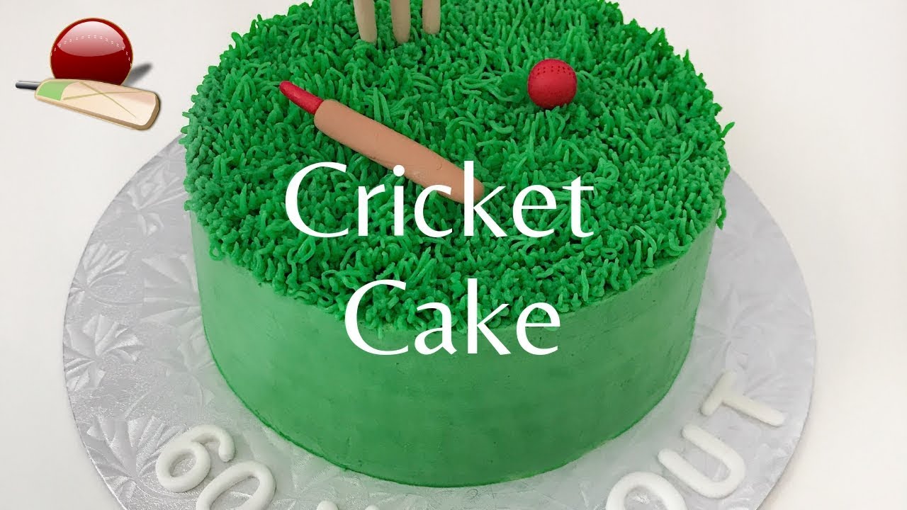 Simple Cricket Ground Birthday Cake | SI.Cake&Bake |