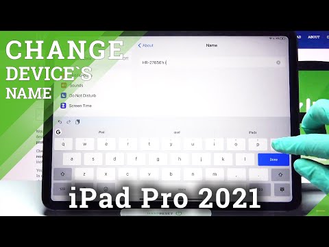 How to Change Device Name in iPad Pro 2021 – Rename Device