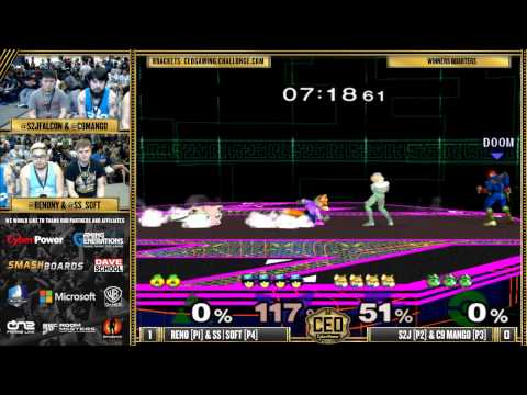 CEO 2015 - Reno & SS | Soft Vs. S2J & C9 Mango - SSBM Winners Quarters - Smash Melee