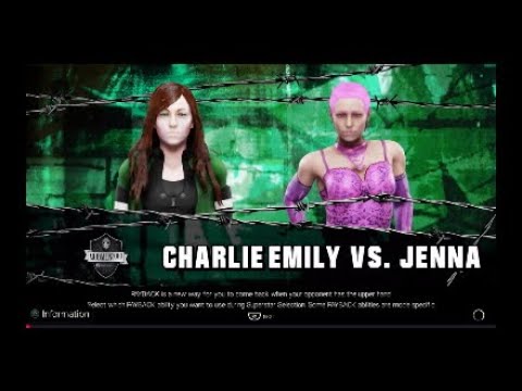 WWE 2K19 Charle Emily vs Jenna