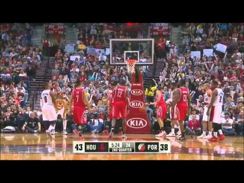 Dwight Howard vs Portland Trail Blazers 2013.11.05