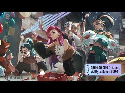 K/DA - DRUM GO DUM ft. Aluna, Wolftyla, Bekuh BOOM - Song animation
